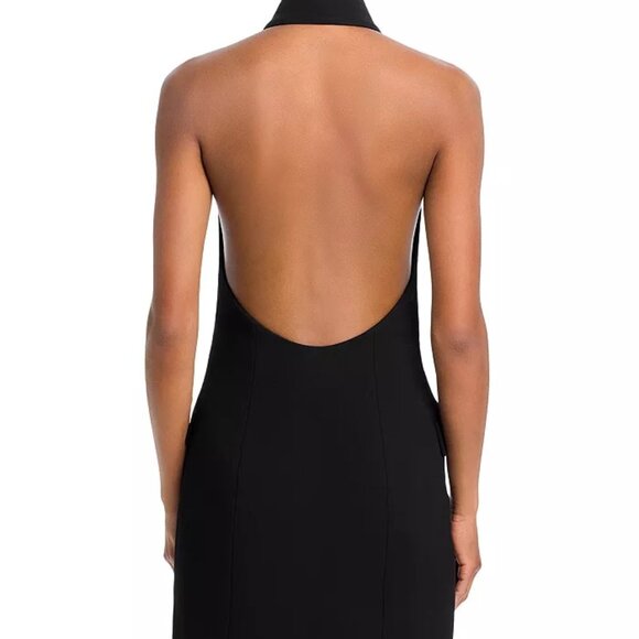 Bardot Freya Black Halter Vest Mini Dress Open Back Double Breasted NWT Sz 6 - Picture 8 of 8